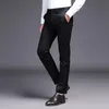 メンズパンツ2021男性ドレスカーキスーツファッションブランドブラックビジネスズボン男性ソリッドカラースキニーパンツのためのストレート作品