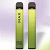 Authentique Breze Stiik Max Jaune max Kit de cigarettes Eau 950mAh Batterie 1800 Puffs Cartouche 6ml Cartouche rechargeable stylo de vape Aokit Glow Stick Bang A23