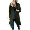 Xuxi Kobiet Autumn Zima Płaszcz Casual Wool Solid Jackets Blazery żeńskie eleganckie podwójnie piersi Long Płaszcz Ladies Rozmiar 5xl FZ244