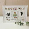 Cornice per foto con impronta di mano per bambino con inchiostro per timbri Decorazione per neonato regalo per bambini Impronta a mano Inkpad souvenir 19QF 201211