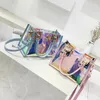 Şeffaf Hologram El Çantaları Bayanlar 2018 Yeni Moda Lazer Crossbody Çanta PVC Kadın Büyük Tote Kız Temizle Çantalar Bolso Mujer1