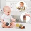 Baby Toy Stacking Cups Children Educational Nesting Ring Tower Bath Play Water Set Early Educational Toys For Infant 0 12 Months LJ201114