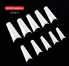 transparent Women 500pcs/pack Artificial Nail Tip Natural/Clear Color French False Acrylic Nail Art Tips Gel UV Manicure Design Set DIY Tool