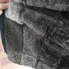 Nouveau manteau de fourrure de mouton réel pour hommes hiver veste naturelle épaisse chaude véritable vêtements d'extérieur col de fourrure en peau de mouton plaid LJ201030