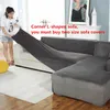 Solid Color Velvet Thick Plush Stretch Couch Cover for Living Room Elastic Sofa Cover Universal Sectional Slipcover 1/2/3/4 seat LJ201216