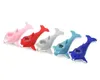 2022 New Dolphin Silicone Pipes Portable Hand Pipe With Glass Bowl Hookah Bong 5 Colors Smoking Spoon Accessories Shisha