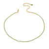 3 цвета 2mm Rainbuw Ожерелье красный блестящий CZ Tennis Choker Choker Micro Pave Gold Silver Color Fancy женщины ювелирные изделия