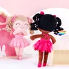 Glaveleya pluche poppen krullen poppen baby meisje geschenken doek poppen kinderen doll zwart ballet danser knuffels ballet meisje speelgoed LJ201031