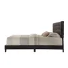 Us Стоковые Спальня Мебель Мебель Кровать в кровать в Espresso PU 26350Q A57