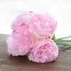 Sztuczne jedwabne Fałszywe kwiaty Pionit Wedding Bukiet Pequal Peony Decor Piękny Fałszywy kwiat sklep wewnętrzny Wystrój domu Floral2563552842