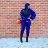 Womens Ruffle Sleeves Trainingspakken Mode Trend Lange Mouw Zipper Hoodies Broek Suits Designer Vrouwelijke Casual Slim Tweedelige Sets