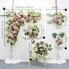 Decorative Flowers & Wreaths 5Pc/set Creative Artificial Flower Row Arrangement Centerpiece Ball Party Wedding Arch Backdrop Decor Cornor Wa