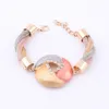 African Style Jewelry Colorful Pendant Necklace Bracelet Wedding Bridal Earrings Ring Fashion Jewelry Sets Gift for Women