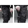 Cargo pants Men Casual Joggers Pants Solid Male Multi-pocket Trousers Mens Sportswear Hip Hop Harem Pencil Pants 201126