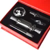 14mm Joint Mini Nector Collector 2mm tjocka vattenpipor Kit Glas Dab Rigs Titanium Nagelvatten Rör Straw med Box Factory Price