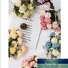 Artificial Flowers Hydrangea High Quality Small Silk Fake Flower for Home Hotel DIY Wedding Decoration Flower Wreath Accessory