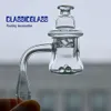 Clavo de cuarzo Banger con cuentas de tapa de carbohidratos Calidad superior 10 mm 14 mm 18 mm Bongs de vidrio masculinos y femeninos Banger de cuarzo de 4 mm de espesor con 2 agujeros