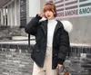 Manteau d'hiver femmes mode fourrure col capuche pais chaud coton-rembourr veste femmes grande taille femme vtement d' 201110