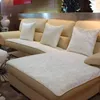 Graues Sofa Handtuch vier Jahreszeiten Sofa Cover Anti-Skid Leder European Style Plüsch-Handtuchsofa Cover moderne Schlupfdecke Can Custom LJ201216