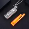 Cool Necklace Pendant Holster Lighter Shell Sleeve Protective Case Skin Portable Innovative Design For Cigarette Herb Bong Smoking Pipe DHL