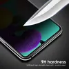 iPhone 14 14 13 12 Pro 11 XS Max Privace Tempered Glass Samsung Note 20 A71 A53 5G 소매 패키지를위한 Spy Screen Protector