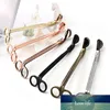 18*6CM Stainless Steel Candle Wick Trimmer Oil Lamp Trim Scissor Tijera Tesoura Cutter Snuffer Tool Hook Clipper LX6056