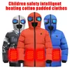 Veste à capuche chauffée pour enfants, 3 zones, USB, chaud, pour Sports de plein air, thermique intelligent, 17711125