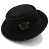 Brede Rand Hoeden Dames Heren Herfst Vilt Pork Pie Hoed Voor Jongen Samendrukbaar BREAKING BAD Walter Vader Winter Retro Fedora13808299