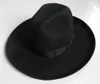 X053 Volwassene 100% Wol Top Hat Export Originele Blad / Israëlische Joodse Hoed / Vilt met grote dakrand 10 cm Bravel Wollen Fedora Hats