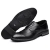 جلد طبيعي الرجال الأحذية الرسمية البروغ أنيق كلاسيكي الأعمال الزفاف أحذية رجالي اللباس