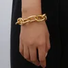 Gold Chunky Thick Chain Bracelets for Women Jewelry Accesorios Punk Mujer Gothic Gold Lock Friends Bracelet Bangle Gift AL7497242e