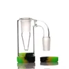 Andere Raucherzubehör Strahlung 14mm Glas Aschefänger mit 7 ml Silikonbehälter REClaimer Männliche weibliche Ashcatcher für Quarz Banger Wasser Bongs DAB-Rigs