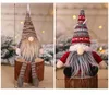 クリスマスの飾りニットぬいぐるみGNOME人形クリスマスツリーの壁掛けペンダントの休日の装飾ギフト木の装飾