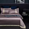 Premium 1000TC Egyptian Cotton Patchwork Bedding set Dark Red,Green Soft Duvet Cover Bed sheet Pillowcases Queen King size 4Pcs 201021
