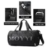 Duffel Bags Men's Travel Dry Wet Separation Gym Bag Large Capacity Duffle Luggage Training Handbag Black Gray Shoulder XA763ZC1