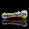 Latest Colorful Cool Pyrex Thick Glass Smoking Tube Handpipe Portable Handmade Dry Herb Tobacco Oil Rigs Filter Bong Hand Pipes DHL Free