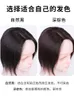 女性の本物のワンピースの長いストレートヘアの増加量ふわふわウィッグトレイレストップパッチ1140031