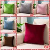 45*45cm Velvet Pillow Case Solid Office Lumbar Cushion Pillow Cover Sofa Decorative Pillowcases Bedroom Home Decor BH4252 TYJ