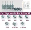 25st. Ersättning Micro Needle Cartridge 1116243642Nano Pin For Electric Stamp Dr Pen Derma Pen M8 MTS Skin Rejuvenation3532256