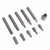 11-teiliges 12-Punkt-Spline-Schraubendreher-Bit-Set aus Chrom-Vanadium-Stahl, einschließlich 10-teiliger Bits PC 12-Zoll-Antriebssockel-Adapter Y200321