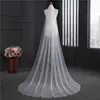 Bridal Veils 1 tier schattige rand bruid bruiloft sluier elegante korte sluier met kam ellebooglengte