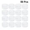 50pcs Conteneur Cosmétique Vide 5g / 5ml Pot Cosmétique Rond En Plastique Avec Couvercle (Transparent) 201014