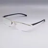 멋진 비즈니스 스타일 프레임리스 맨 039S 안경 티타늄 합금 고품질 W
