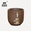 TANGPIN tasse à thé en céramique japonaise tasse à thé en céramique peinte à la main tasse de kung fu chinois 75 ml LJ200821
