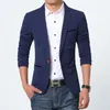 Blazer da uomo Casual Spring Fashion Brand Cotone di alta qualità Slim Fit Uomo Suit Terno Masculino Business Blazer Uomo 201104
