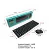 Ensemble clavier et souris sans fil 2,4 GHz, Kit de touches multifonctions noires, 2 pièces/lot, claviers et souris fins de bureau avec récepteur pour bureau à domicile, ordinateur portable de bureau