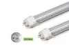 Tubos LED T8 Linha Dupla 2FT 3FT 4FT Luzes LED 18W 28W 36W SMD2835 Lâmpadas de iluminação fluorescente Tampa transparente