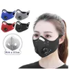 Masque facial Masques de cyclisme Anti-poussière Coupe-vent Anti-buée Masques de valve respiratoire à charbon actif Masque d'équitation réutilisable avec filtres ZCGY152