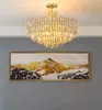 Manggic Modern Luxury Crystal Chandelier Lighting Fixture Contemporary Living Room Hängande Ljus För Hem Restaurang Inredning