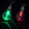 Glowing Light Up Bulb Earrings Dangle Earring Dance Party Club Disco Ball Atmosphere props